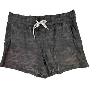 Favorite Soft Shorts Womens Large Black Camo Athletic Workout Sporty Spice